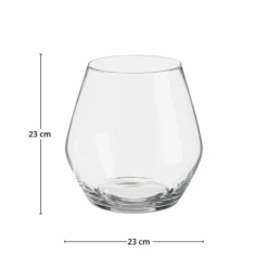 Arja glassvase klar rund 23 x 23 cm