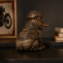 Bulldog med sigar dekorfigur
