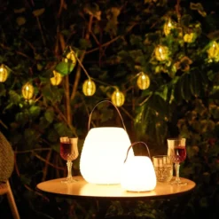 Derry LED lampe hvit 21 cm, oppladbar