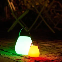 Derry LED lampe hvit 21 cm, oppladbar