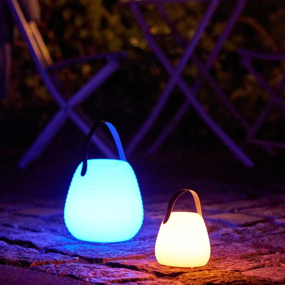 Derry LED lampe hvit 13 cm, oppladbar