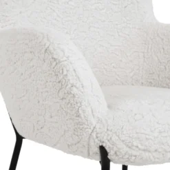Glasglow sett lounge stol og puff hvit