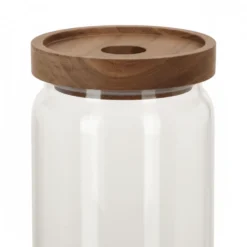 Glasskrukke med trelokk 30 x 9 cm