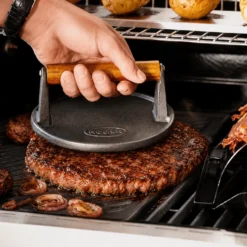 Grillsett presse + børste