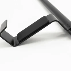 Håndkleholder, sort rustfritt metall