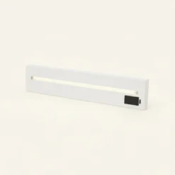 Hylle med LED-lys hvit