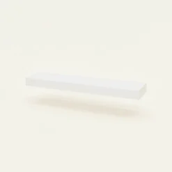 Hylle med LED-lys hvit