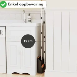 Kost og støvbrett, med støvfanger