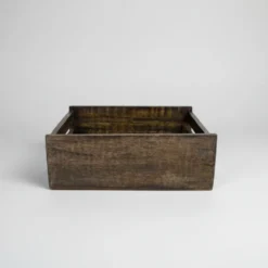 Kurv brunsort mangotre 31 x 25 x 11 cm