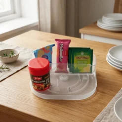 Kvadratisk snurrebrett med inndeling