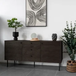 Kyoto skjenk smoked oak 150 x 40 x 74 cm