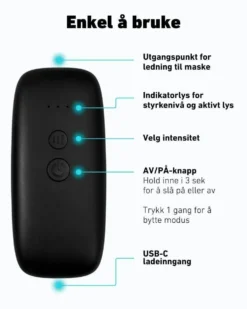 LED-lysmaske til ansikt mot akne, rynker og pigmentflekker