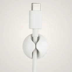 Ledningsholder hvit