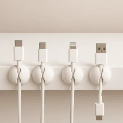 Ledningsholder hvit