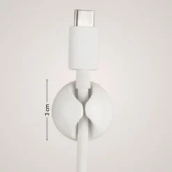 Ledningsholder hvit