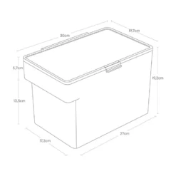 Lufttett oppbevaringsboks for dyrefôr 3,5 kg sort