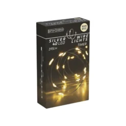 Lyslenke 40 LED varmhvit 2 m