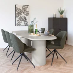 Maranola spisebord beige/sement 240 cm