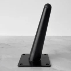Møbelben skrå, sort metall