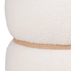 Milford puff hvit ø38 cm