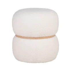 Milford puff hvit ø38 cm