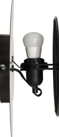 Mysti vegglampe sort reversibel 30,5 cm