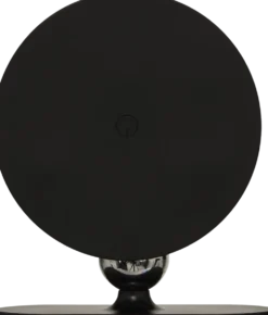 Oppladbar LED-vegglampe sort med touch-dimming 9,2 cm