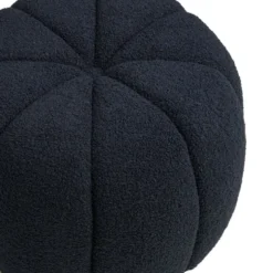 Paisley puff navy ø48 cm