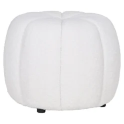 Paisley puff off-white ø48 cm