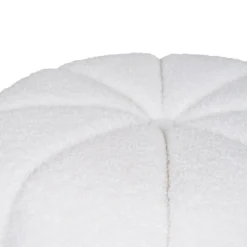 Paisley puff off-white ø48 cm