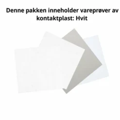 Pakke hvit kontaktplast