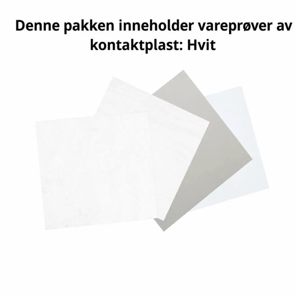 Pakke hvit kontaktplast