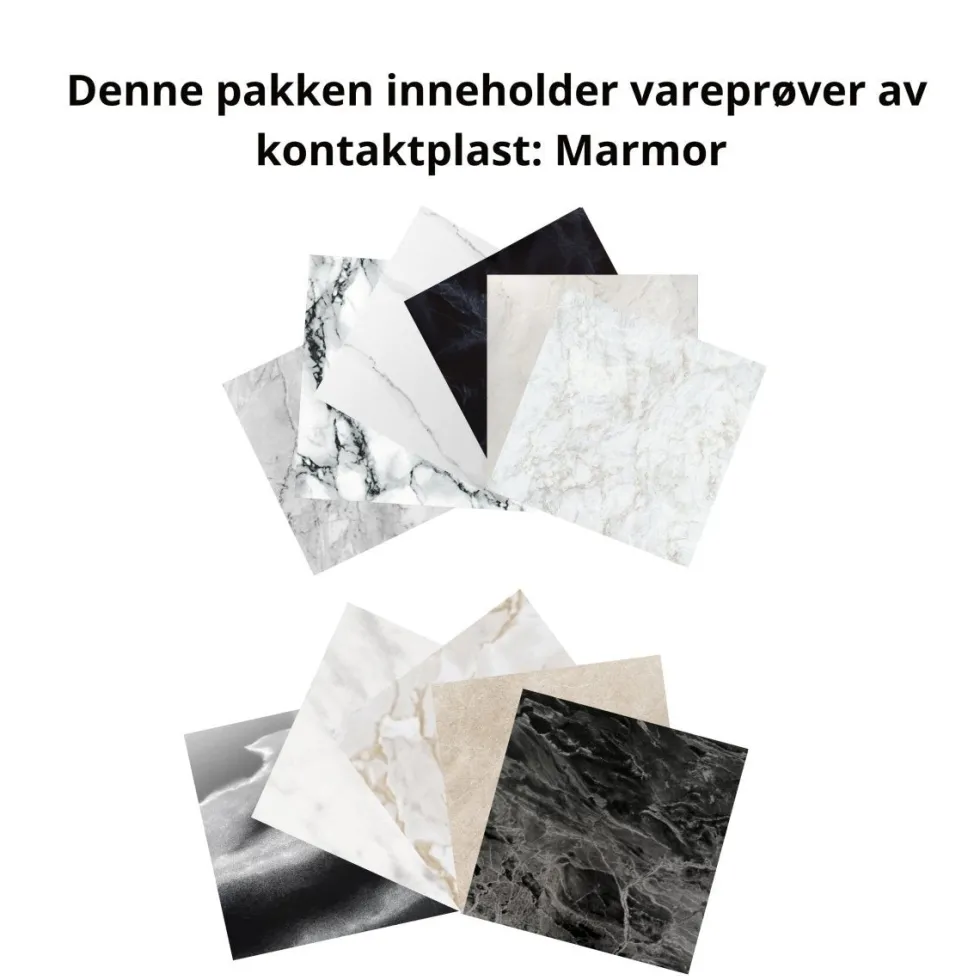 Pakke Marmor kontaktplast