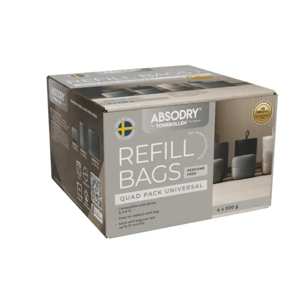 4-pk Absodry by Torrbollen refillposer til Series 3 og 6