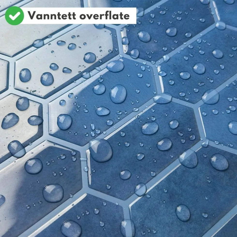 10-pk Alexandra blå selvklebende veggfliser