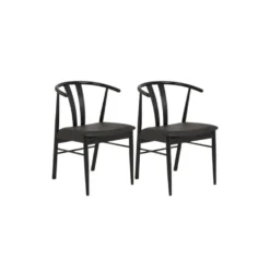 2-pk Artenara spisestol sort