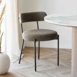 2-pk Badalona spisestol boulcé brun