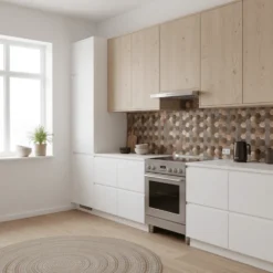 10-pk Bente hexagon selvklebende veggfliser