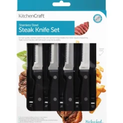 6-pk Biffkniver i rustfritt stål