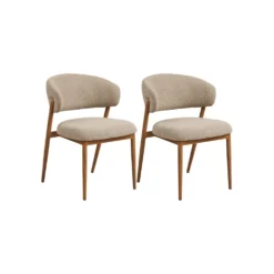 2-pk Cavi spisestol eikefarget