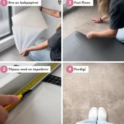 8-pk Charleston selvklebende fliser