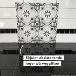 8-pk Copenhagen selvklebende fliser 40 x 40 cm