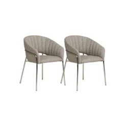 2-pk Costa spisestol lys grå