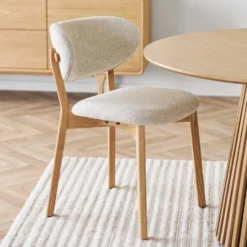 2-pk Dunkirk spisestol natur/beige
