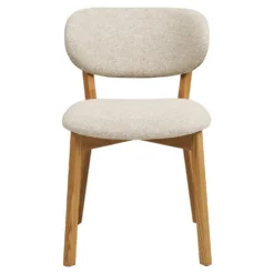 2-pk Dunkirk spisestol natur/beige