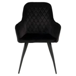 2-pk Harbo spisestol sort velur