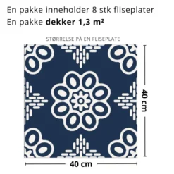 8-pk Lya selvklebende fliser