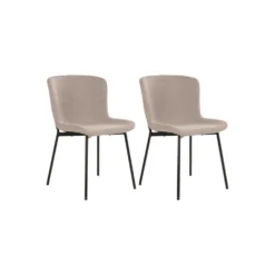 2-pk Maceda spisestol beige