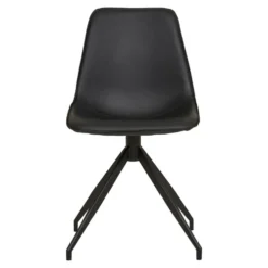 2-pk Monaco dreibar spisestol sort