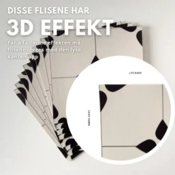 8-pk Natalie selvklebende fliser